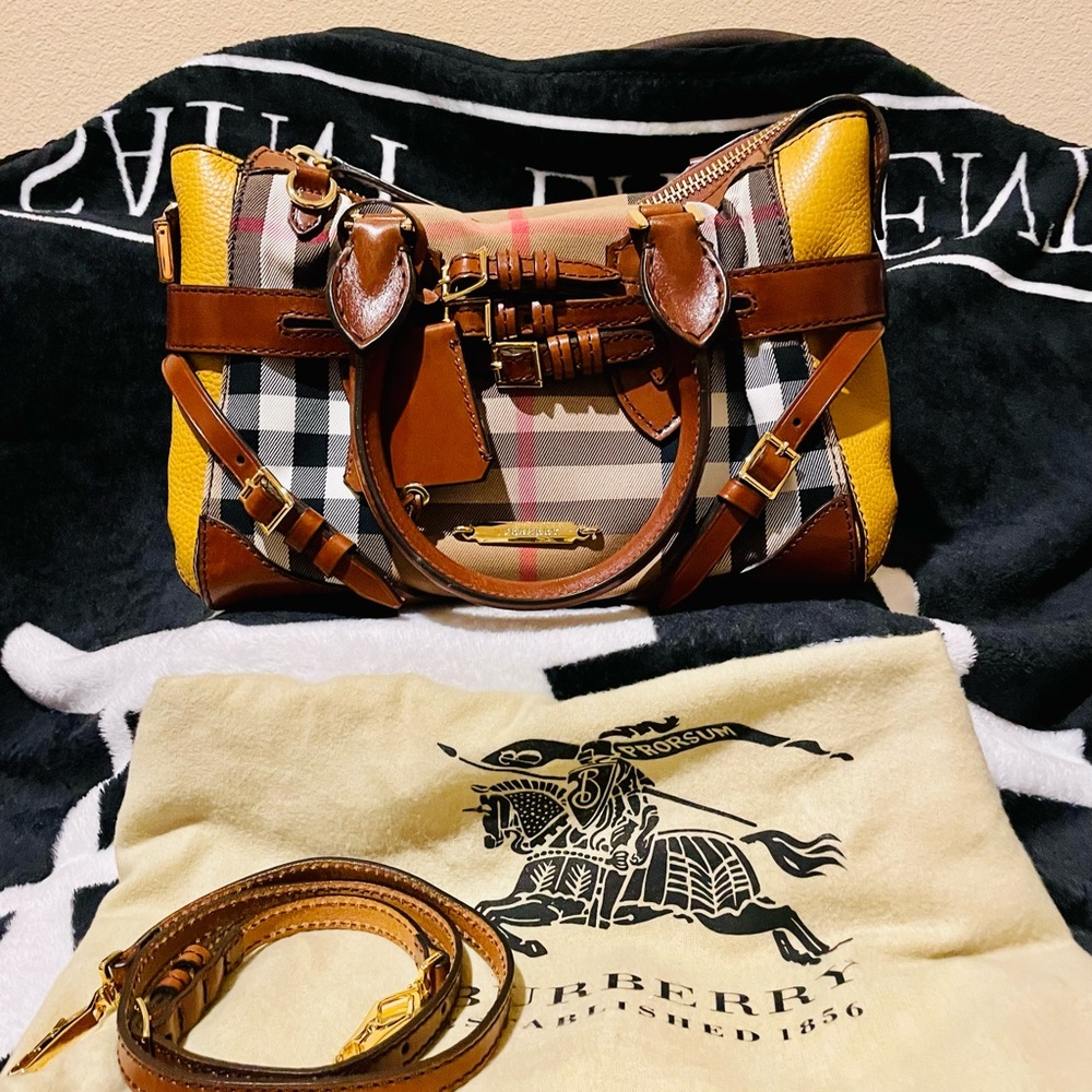 Burbery Hand Bag with Long Strap and Dust bag